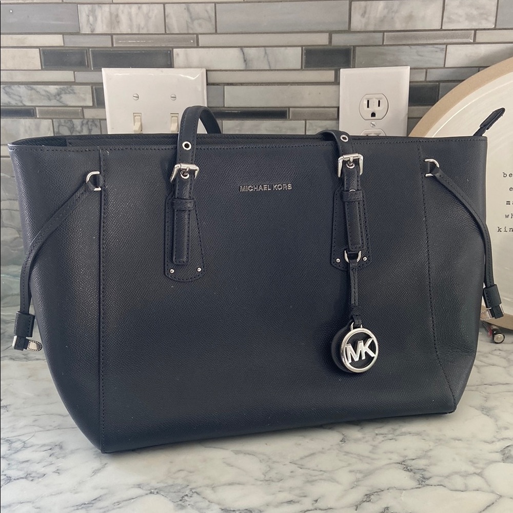 Michael Kors Navy Blue Tote Bag